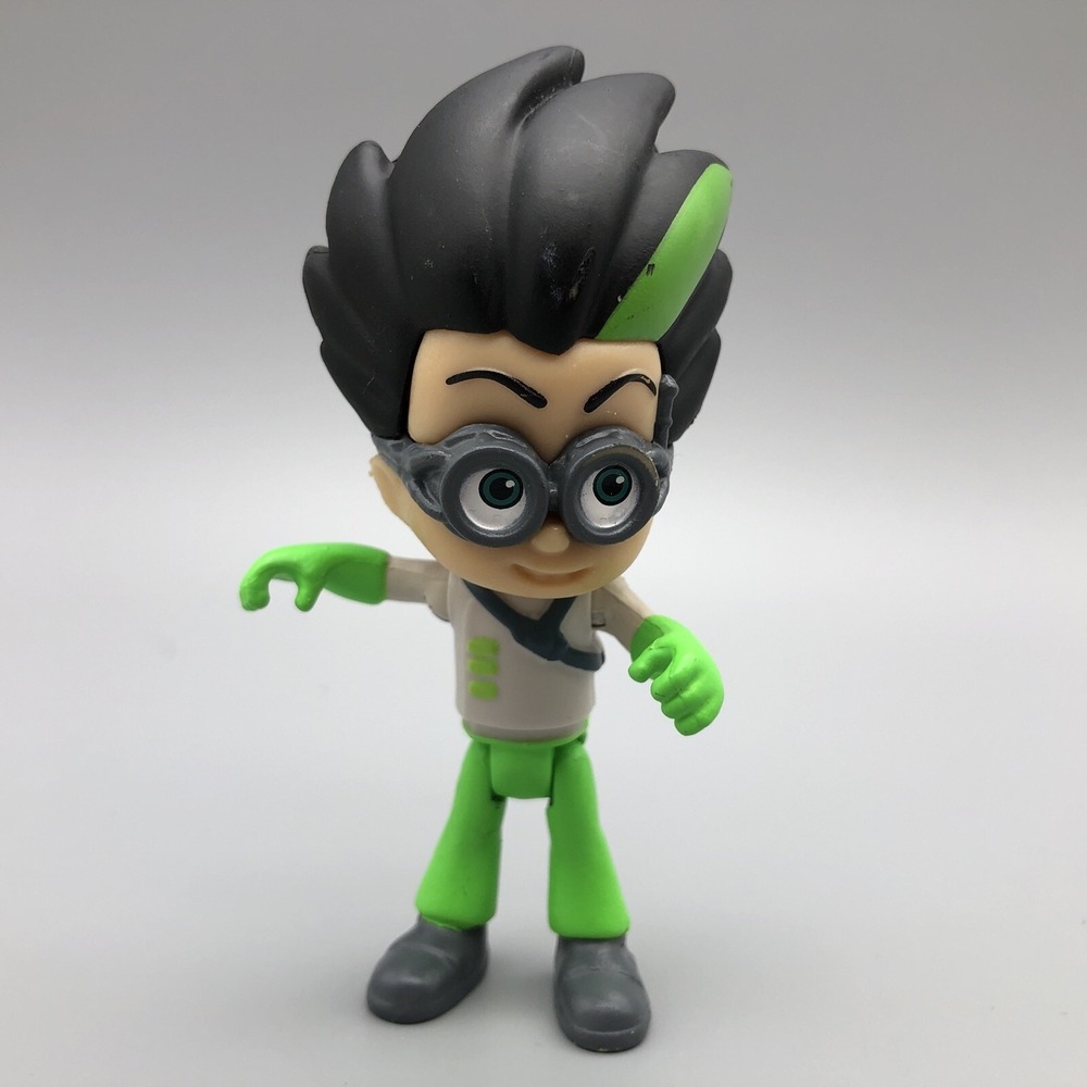 PJ Masks Romeo Villain Action Figure Toy 3-7/8" Green Stripe in Hair Disney‎